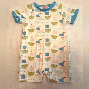Super Cute Boy Summer Romper By Pete & Lucy 0-3M
